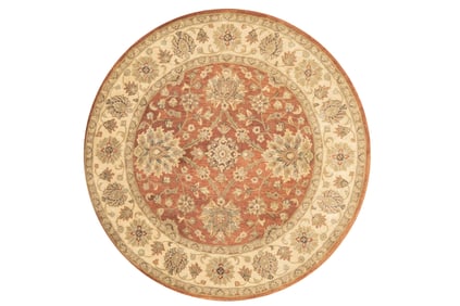 Hand Knotted Indian Rug 6' x 6' (1.83 x 1.83 M)