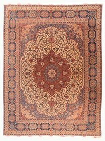 Antique Persian Isfahan Rug 11'0'' x 16'0'' (3.35 x 4.88 M)