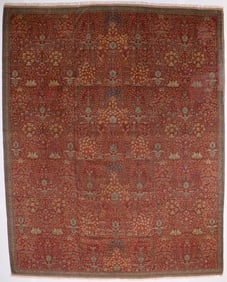 Antique Persian Mohtasham Kashan Rug 10'5" x 13'1" (3.18 x 3.99 M)