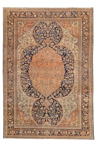 Antique Persian Farahan Sarouk Rug 9'4" x 12'1" (2.84 x 3.68 M)