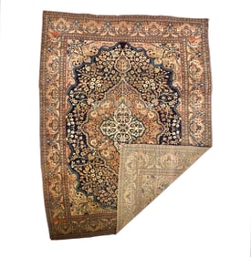 Antique Persian Farahan Sarouk Rug 8'7" x 11'1" (2.62 x 3.38 M)