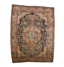 Antique Persian Farahan Sarouk Rug 8'7" x 11'1" (2.62 x 3.38 M)