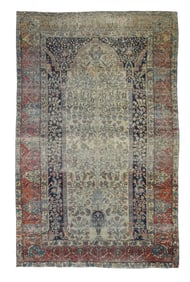 Antique Persian Mohtasham Kashan Rug 5'5" x 8'8" (1.65 x 2.64 M)