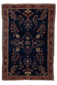 Antique Persian Mohajeran Sarouk Rug 3'4" x 4'11" (1.02 x 1.50 M)