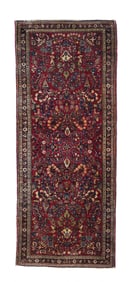 Antique Persian Sarouk Rug 2'6" x 6'3" (0.76 x 1.91 M)