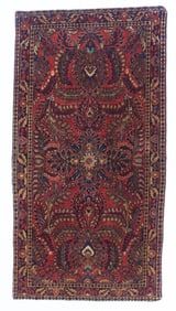 Antique Persian Mohajeran Sarouk Rug 2'6" x 4'9" (0.76 x 1.45 M)