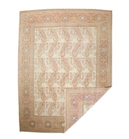 Antique Persian Haji Jailli Tabriz Rug 9'5" x 12'5" (2.87 x 3.78 M)