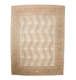 Antique Persian Haji Jailli Tabriz Rug 9'5" x 12'5" (2.87 x 3.78 M)