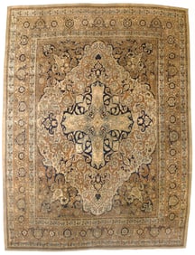 Antique Persian Haji Jalili Tabriz Rug 9'3" x 12'1" (2.82 x 3.68 M)