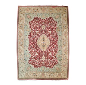 Persian Tabriz Rug 9'9" x 13'10" (2.97 x 4.22  M)