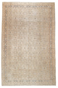 Antique Persian Tabriz Rug 7' x 10'10" (2.13 x 3.30 M)