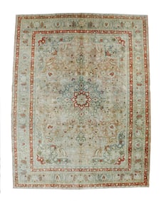 Tabriz Rug 10' x 12'11" (3.04 x 3.94 M)