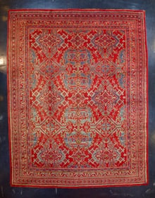 Antique Turkish Oushak Rug 9'10" x 12'7" (3.00 x 3.84 M)