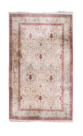 Turkish Silk Hunting Design Rug 3' x 5'1" (0.91 x 1.55 M)