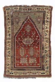 Antique Turkish Konia Rug 3' x 4'8" (0.91 x 1.42 M)