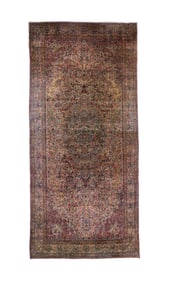 Antique Persian Kerman Rug 11' x 24'6" (3.35 x 7.47 M)