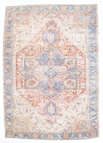 Vintage Persian Heriz Rug 8'1" x 11'8" (2.46 x 3.56 M)