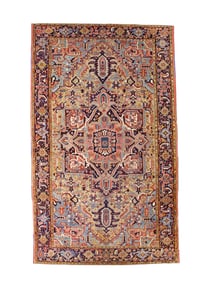 Antique Persian Heriz Rug 6'7" x 11' (2.01 x 3.35 M)
