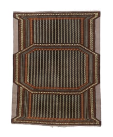Semi Antique Persian Ghouchan Rug 3'9" x 4'10" (1.14 x 1.47 M)