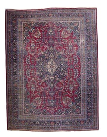 Vintage Persian Mashad Rug 10'4" x 14'10" (3.15 x 4.52 M)