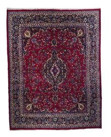 Persian Mashad Rug 9'5" x 12'2" (2.87 x 3.71 M)