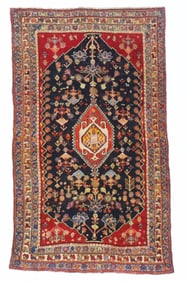 Antique Persian Qashqai Rug 2'7" x 4'6" (0.79 x 1.37 M)
