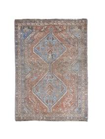 Antique Persian Qashqai Rug 3'1" x 4'6" (0.94 x 1.37 M)