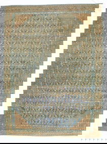 Antique Persian Sultanabad Rug 8'9" x 11'8" (2.67 x 3.56 M)