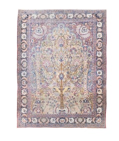 Antique Persian Tehran Rug 9'11" x 13'6" (3.02 x 4.11 M)
