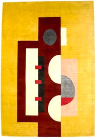 French After Fernand Leger Rug 6'8" x 9'8" (2.03 x 2.95 M)