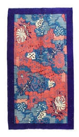 Vintage Art Deco Rug 3'10" x 7'1" (1.17 x 2.16 M)