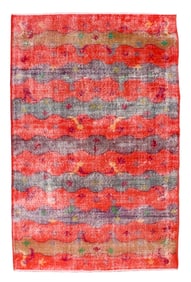 Vintage Art Deco Rug 5'3" x 8'2" (1.60 x 2.49 M)