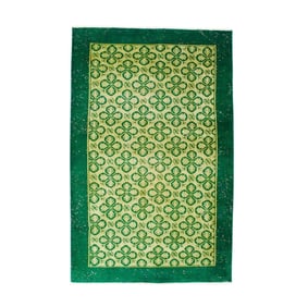 Vintage Art Deco Rug 3'10" x 6' (1.17 x 1.83 M)