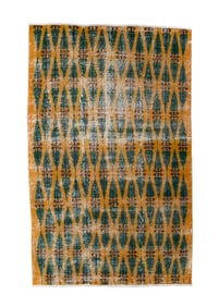 Vintage Art Deco Rug 5'1" x 8' (1.55 x 2.44 M)