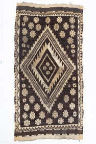 Semi Antique Moroccan Rug 3' x 4'6" (0.91 x 1.37 M)