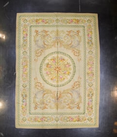 Antique French Savonnerie Rug 8'1" x 11'4" (2.46 x 3.45 M)