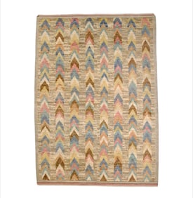 Vintage Swedish Designer Rug 5'1" x 7'3" (1.55 x 2.21 M)