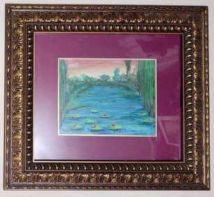 Study of Water Lilies by Claude Monnet