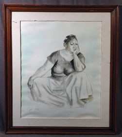 Francisco Zuniga lady seating 1983