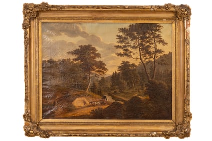 Wagon going across the landscape