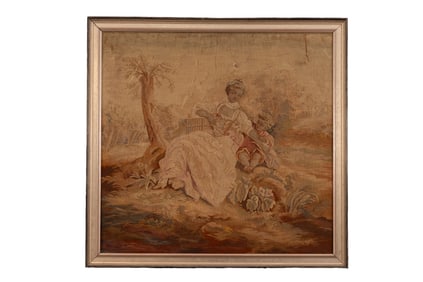 Woman and child outside