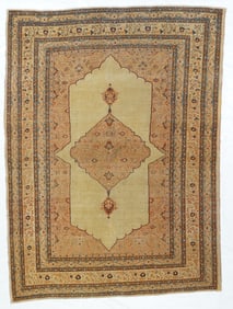Antique Persian Tabriz Haji Jalili Rug 4'2'' x 7'0'' (1.27 x 2.13 M)