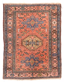 Antique Persian Heriz Rug 4'7'' x 6'0'' (1.40 x 1.83 M)