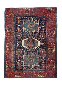 Antique Persian Karajeh Rug 4'10'' x 6'3'' (1.47 x 1.91 M)