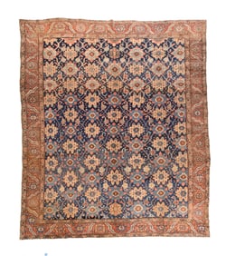 Antique Persian Heriz Rug 9'10'' x 11'4'' (3.00 x 3.45 M)