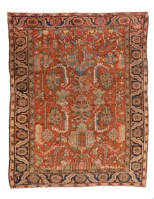 Antique Persian Heriz Rug 8'7'' x 10'10'' (2.62 x 3.30 M)