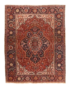 Antique Persian Heriz Rug 8'5'' x 11'0'' (2.57 x 3.35 M)