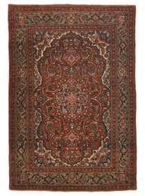 Antique Persian Isfahan Rug 3'4'' x 4'11'' (1.02 x 1.50 M)