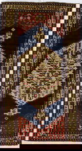 Antique NW Persian Rug 4'1" x 7'8" (1.24 x 2.34 M): Antique NW Persian