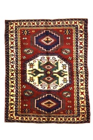 Antique Kazak Rug 5'5" x 6'10" (1.65 x 2.08 M)